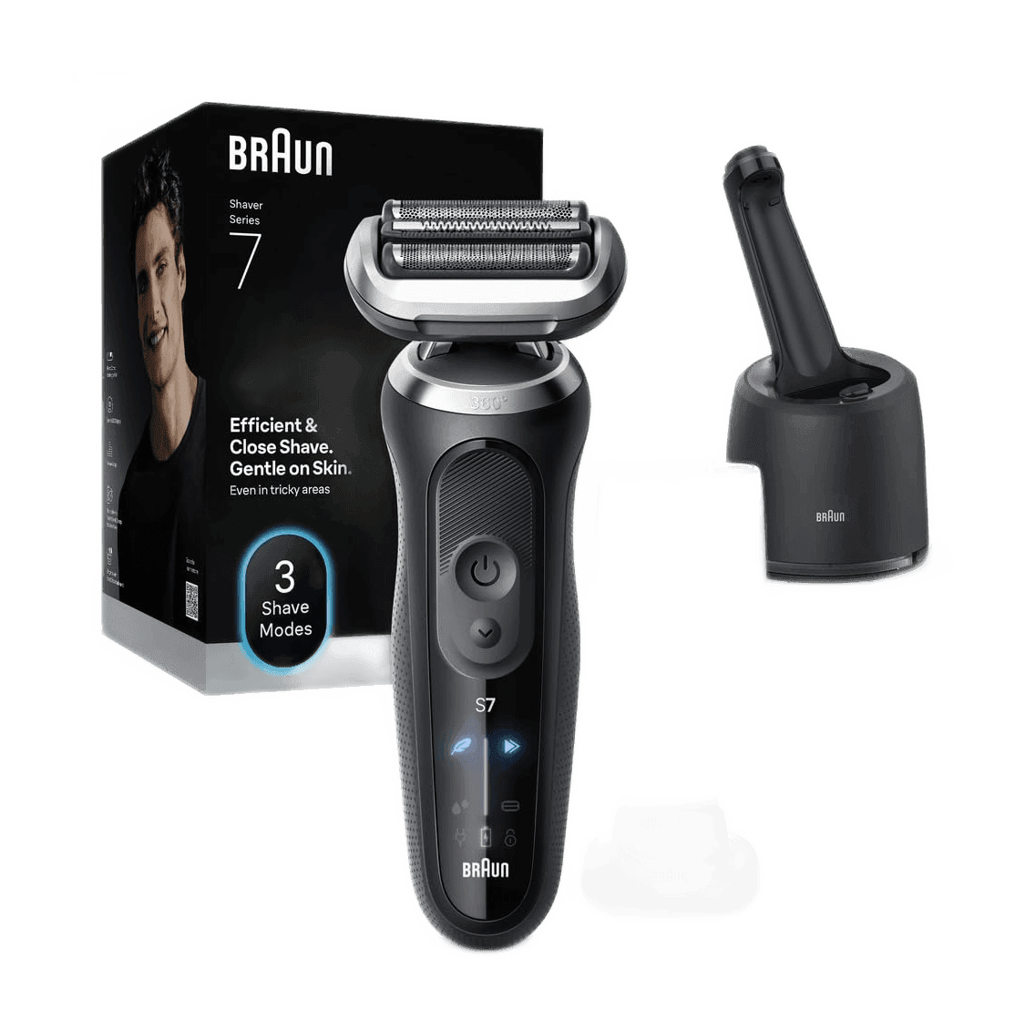 Braun Series 7 71-B1200s Electric Shaver with Precision Trimmer, Blue