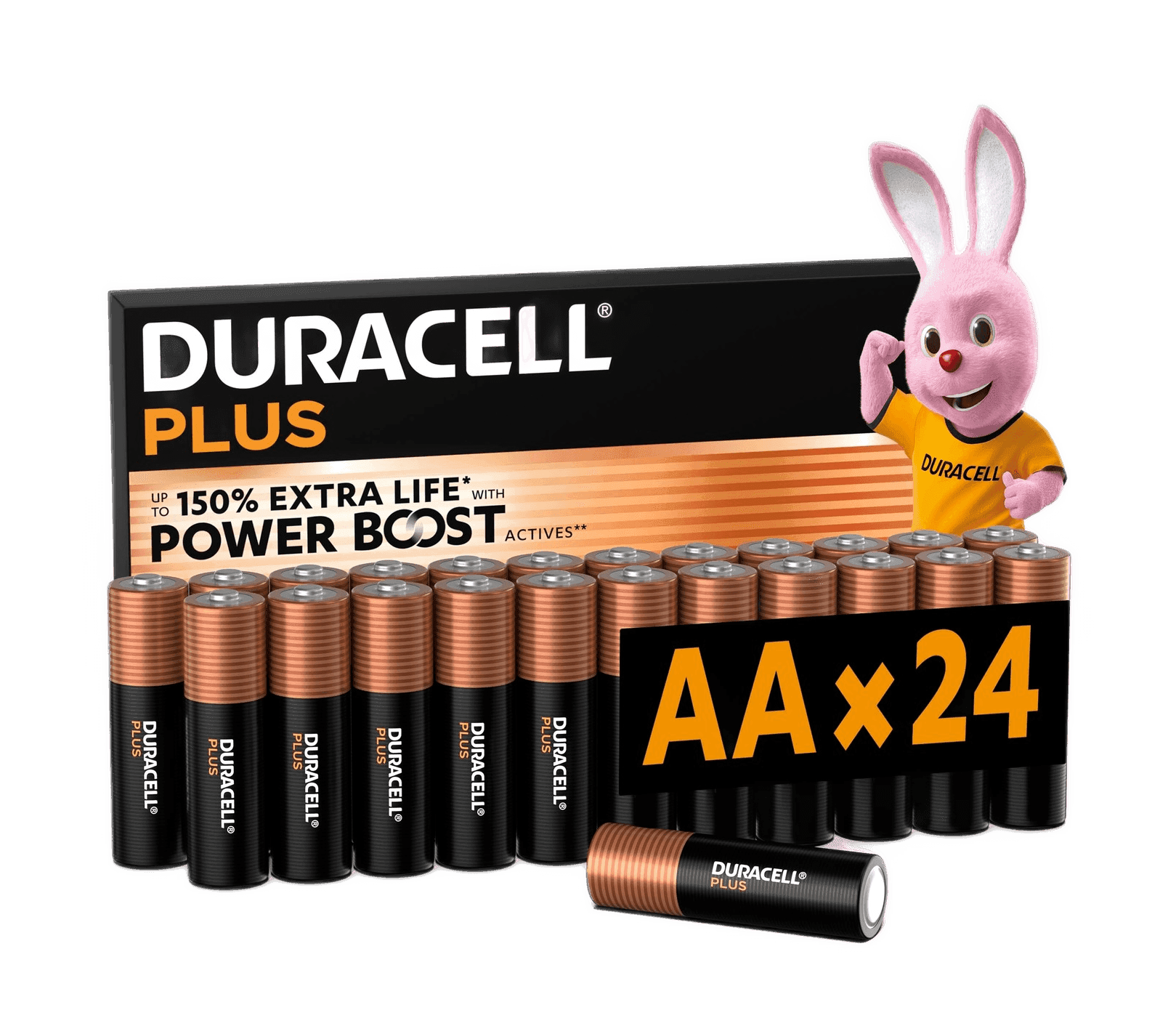 DURACELL Plus AA Batteries (24 Pack)