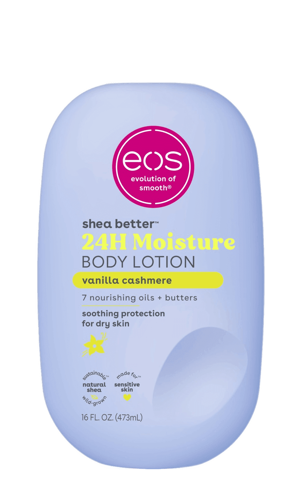 EOS Shea Better™ 24H Moisture Body Lotion, Vanilla Cashmere, 16 fl oz / 473 ml