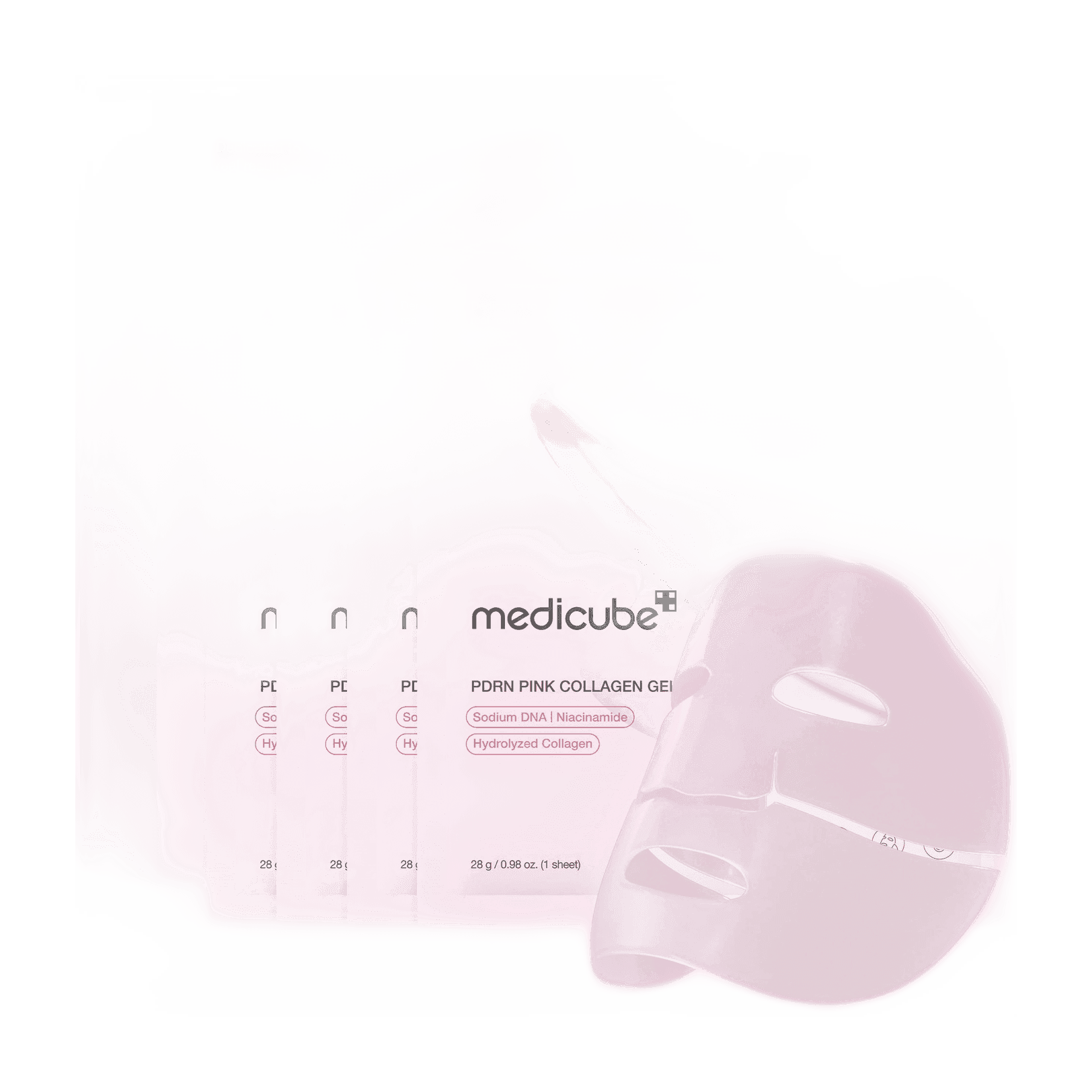 medicube PDRN Pink Collagen Gel Mask lifting and firming mask with collagen 4 x 28 g