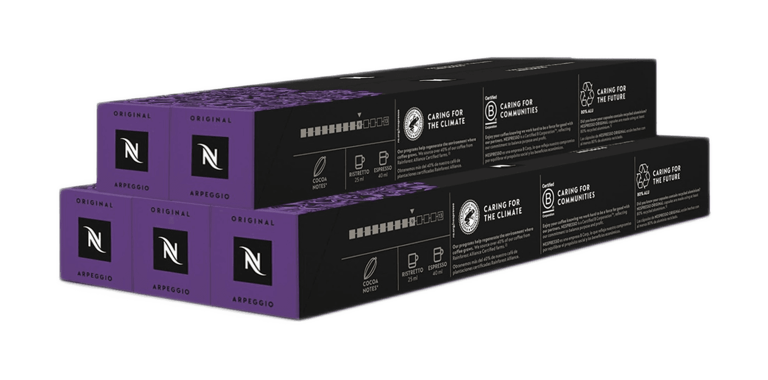 Nespresso Original Coffee Pods, Arpeggio, Dark Roast, 50 Capsules