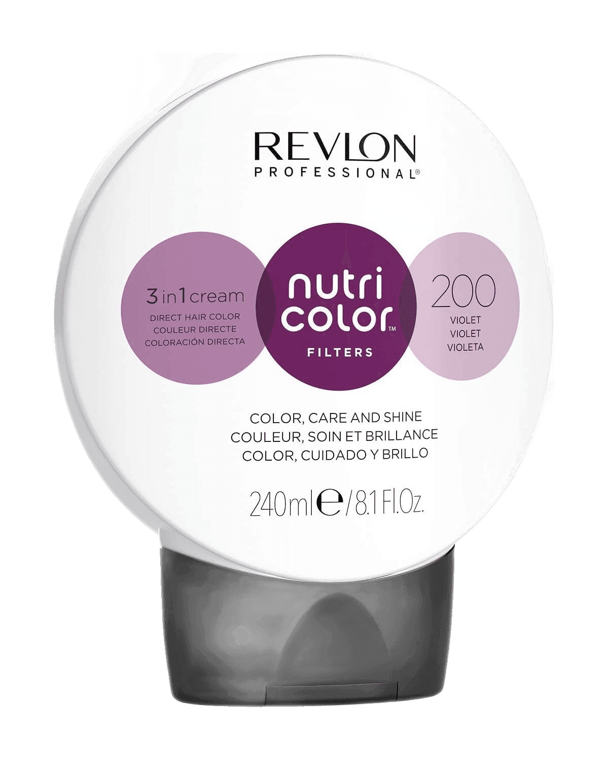 Revlon Professional Nutri Color Filters Direct Semi-Permanent Hair Colour Mask - 1002 Pale Platinum 240 ml