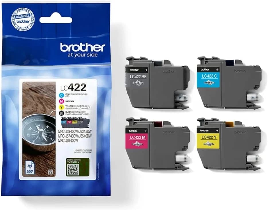 Brother Inkjet Cartridges, LC-422, C/M/Y/BK