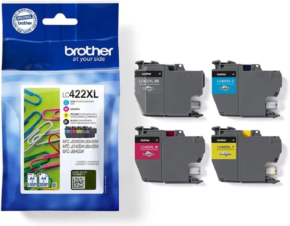 Brother Inkjet Cartridges, LC-422XL, C/M/Y/BK