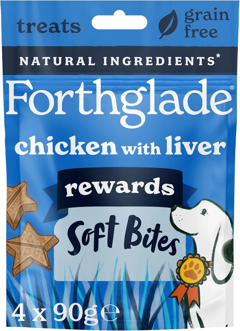 Forthglade Natural Soft Bite Dog Treats - Chicken with Liver