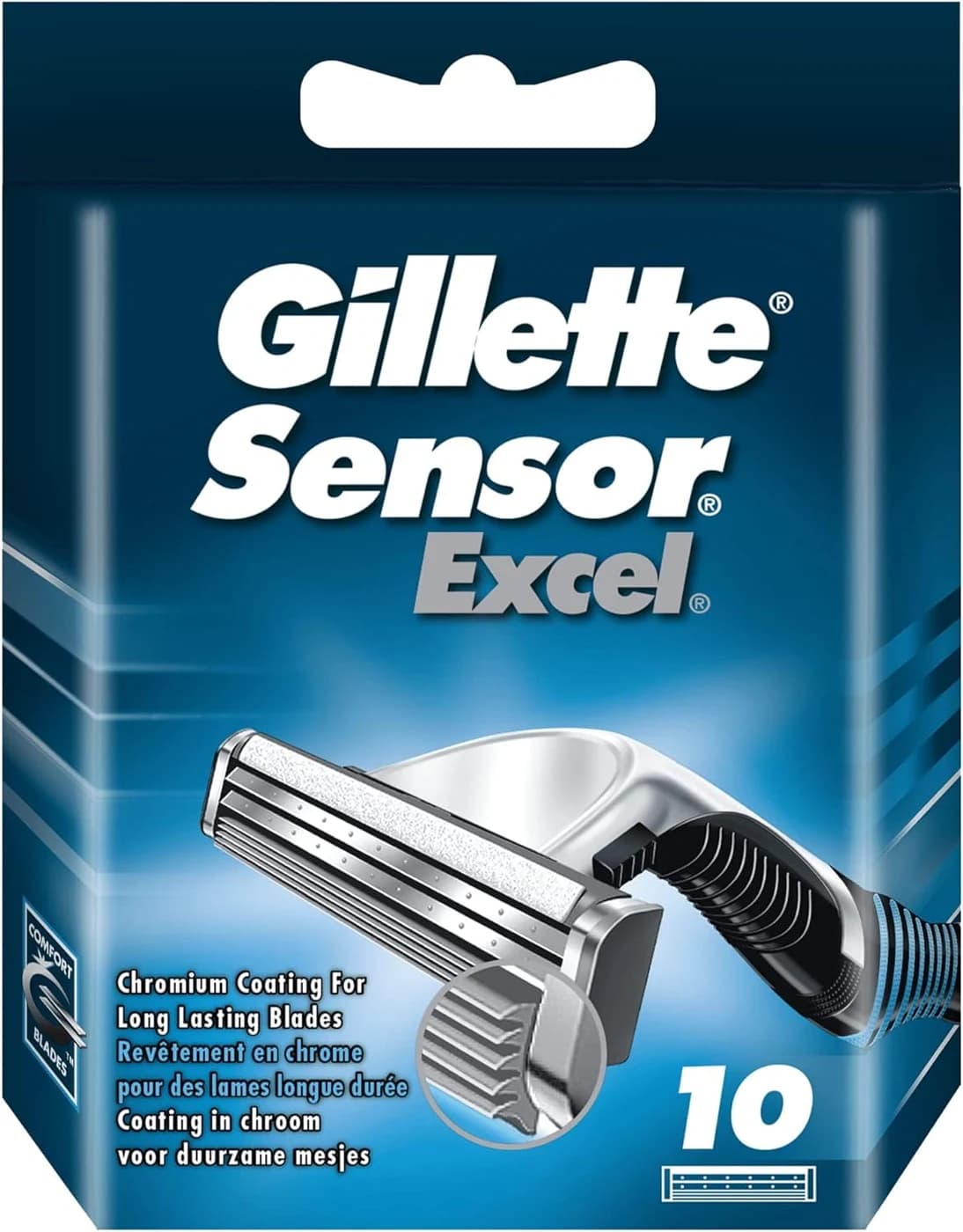 Gillette Sensor Excel Razor Blades for Men, 10 Pack