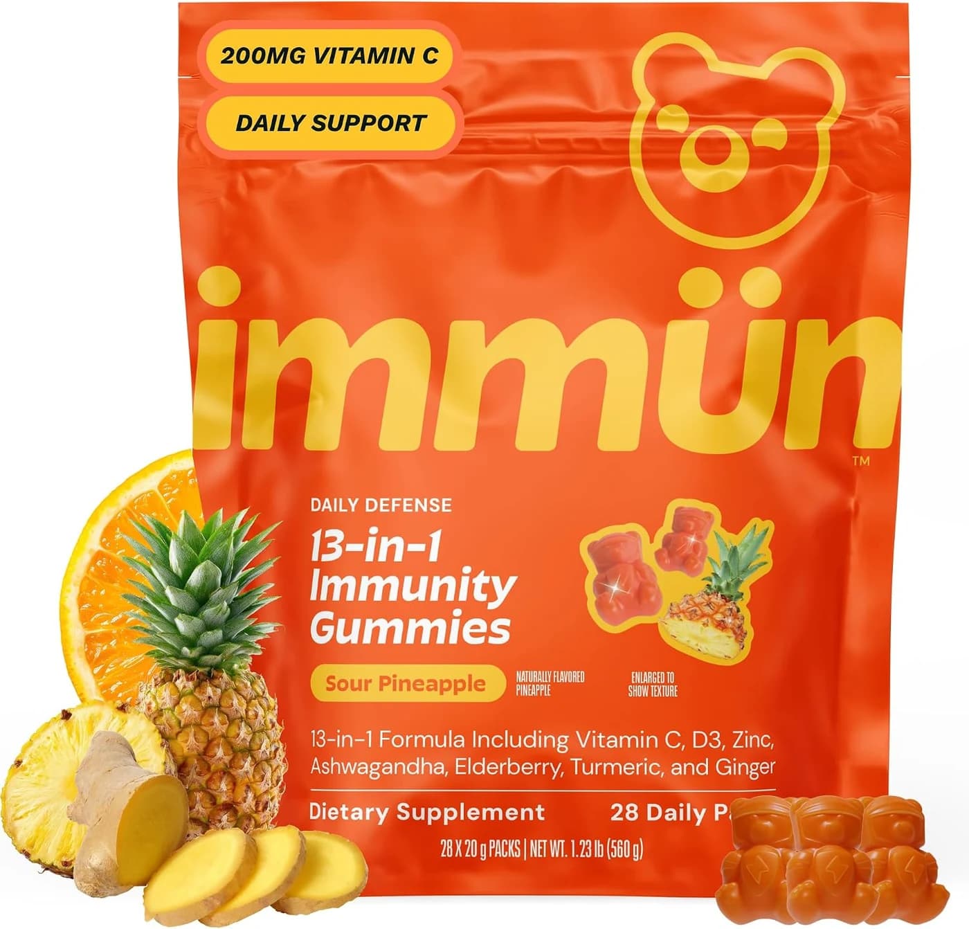 Gruns Immun 3-in-1 Immunity Gummies 20 g - 28 Pack