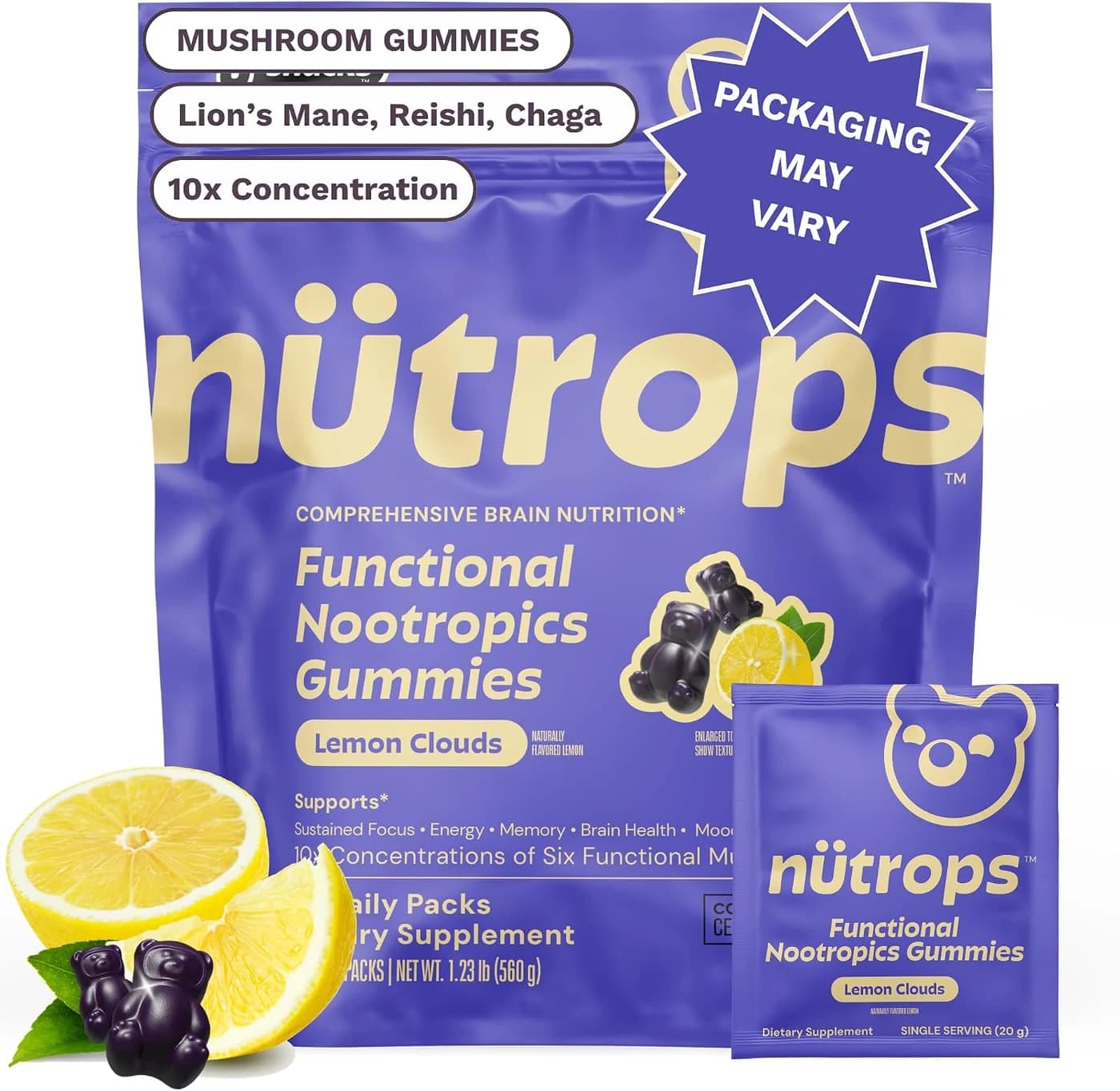 Gruns Nutrops Functional Nootropics Gummies 20 - 28 Pack