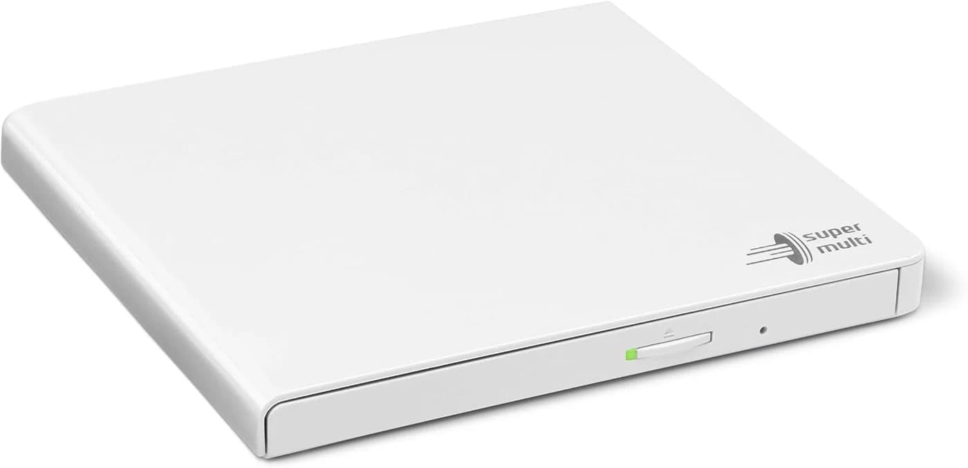 LG GP57 Slim External DVD Drive - White