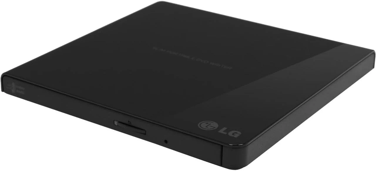 LG GP65NB60 Ultra Slim External DVD Drive with M-DISC Support - Black