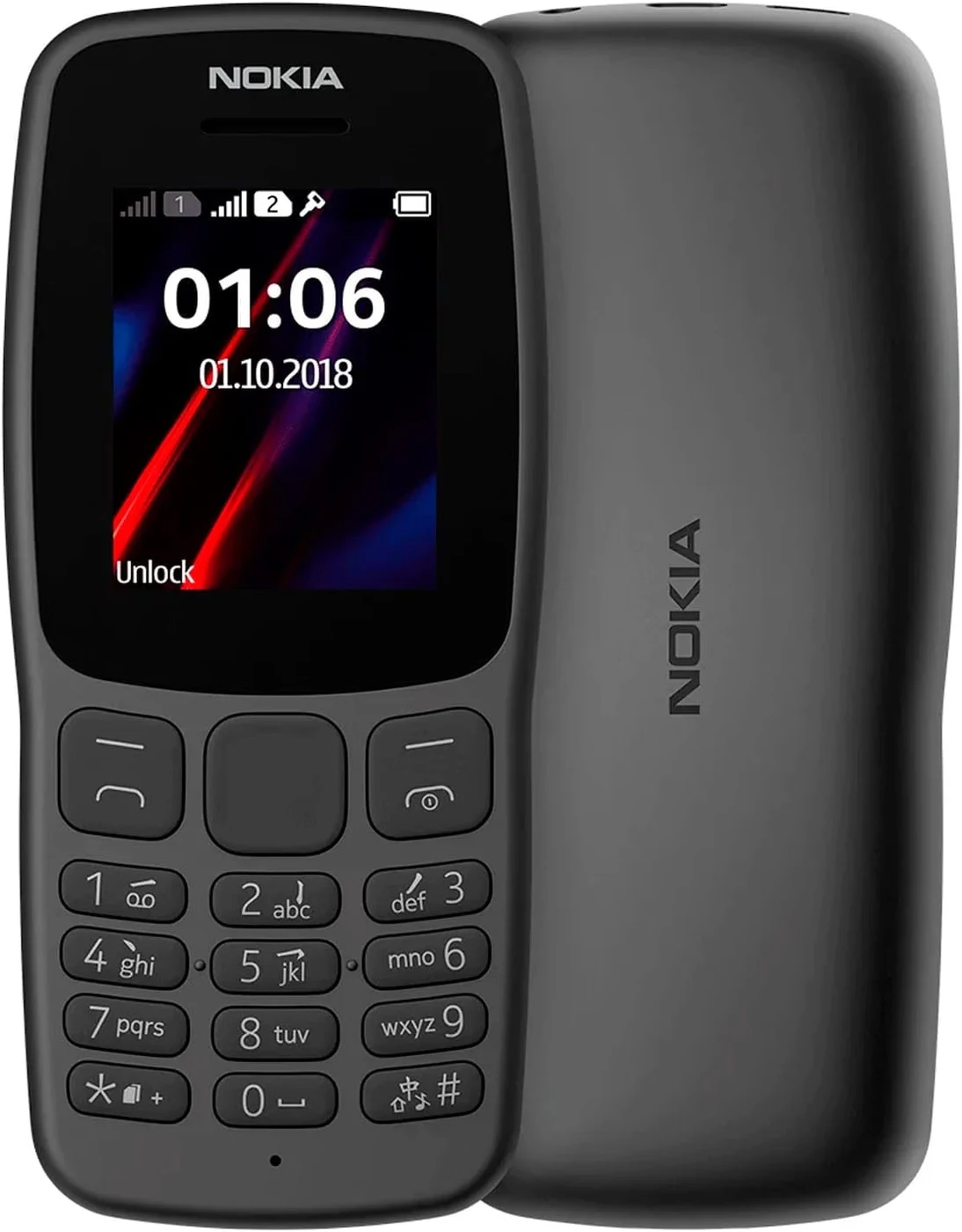 Nokia 106 Mobile Phone - Black