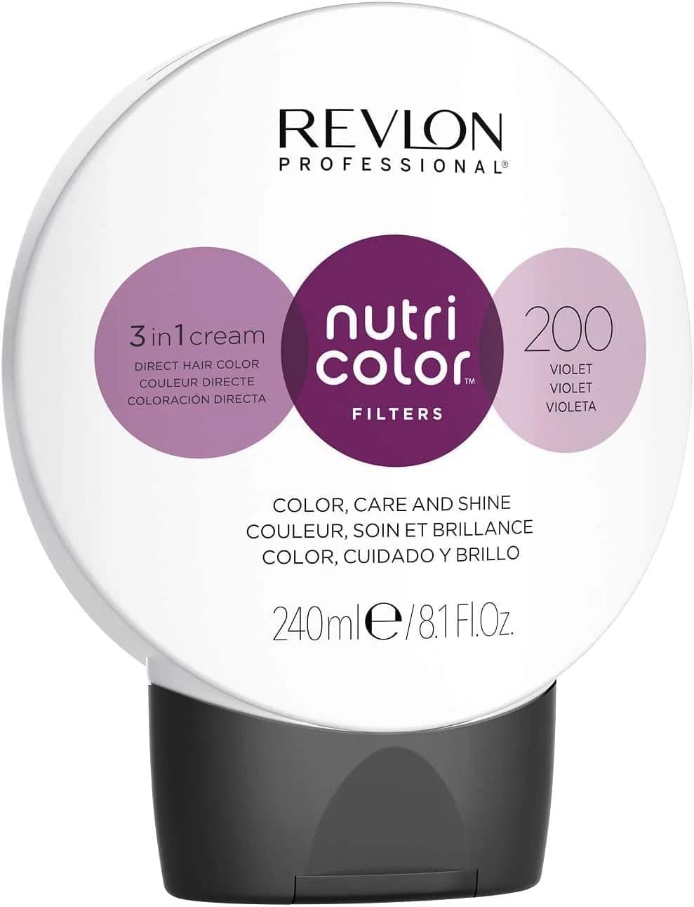 Revlon Professional Nutri Color Filters Direct Semi-Permanent Hair Colour Mask - 1002 Pale Platinum 240 ml